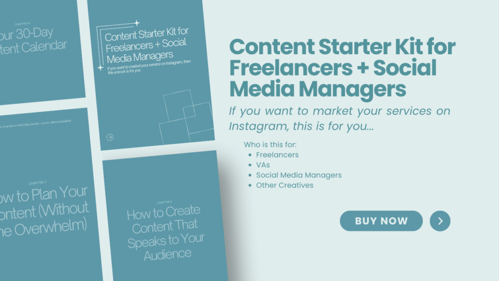 IG Content Starter Kit for Freelancers + Social Media Managers
